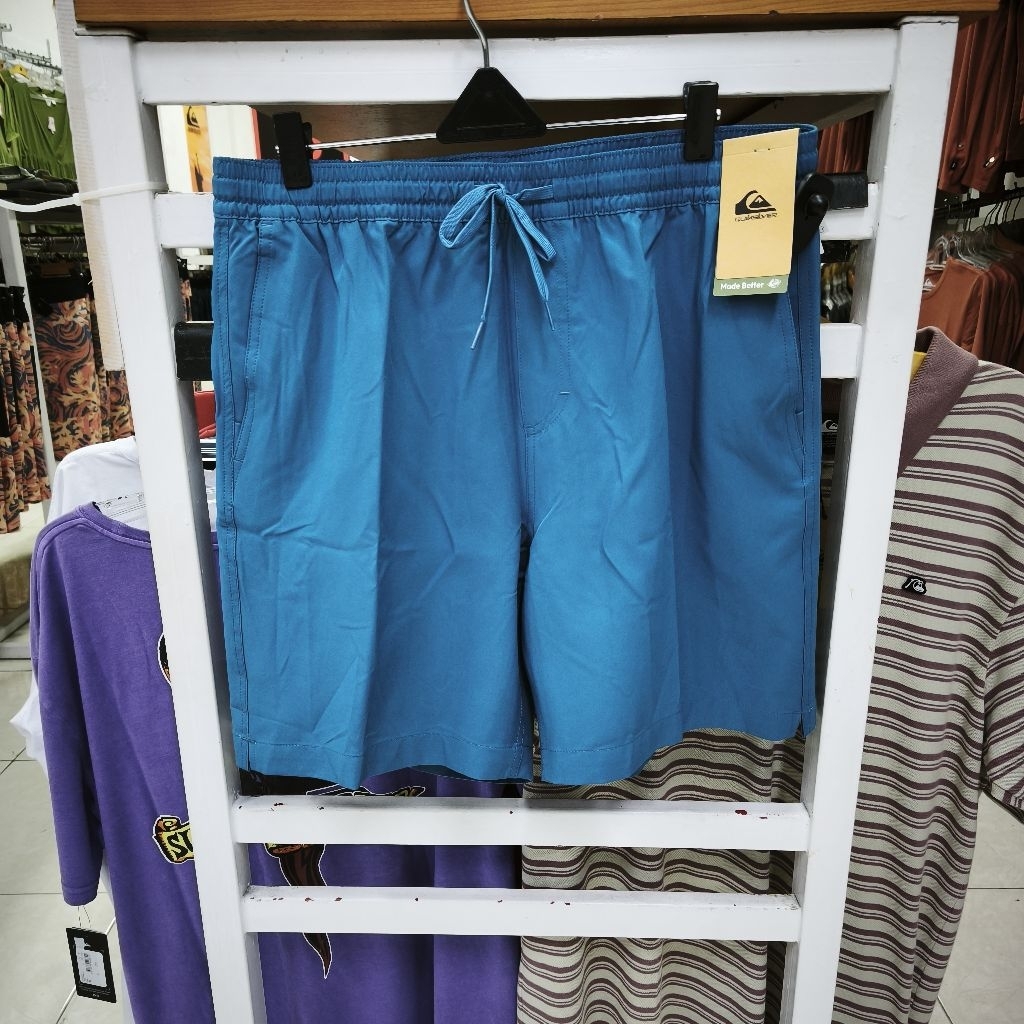 Celana Pendek Quiksilver Taxer Amphibian Volley Short Blue Original