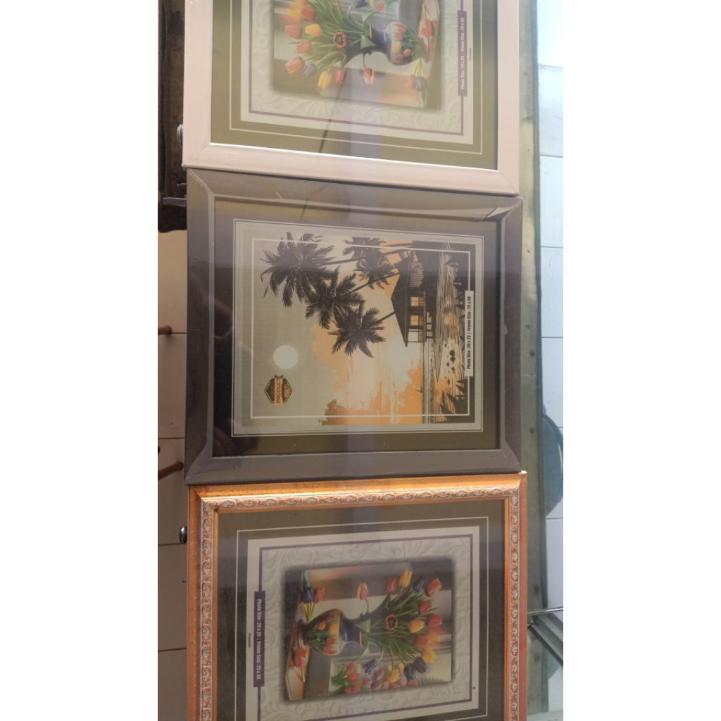 Bingkai foto/ Frame foto/ Pigora foto 10RS ( 25 x 35 )//plus kaca