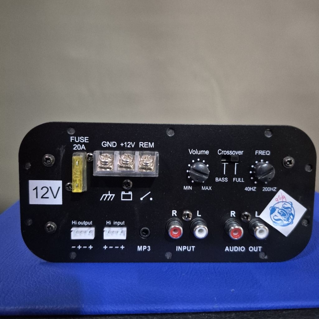 Power kit bass tube aktif DC 12volt cocok untuk subwoofer 12inch max 450watt