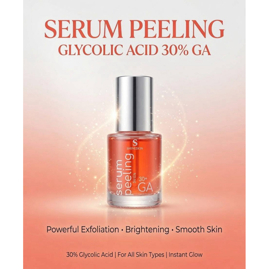 serum peeling glycolic acid 30% ga shineskin