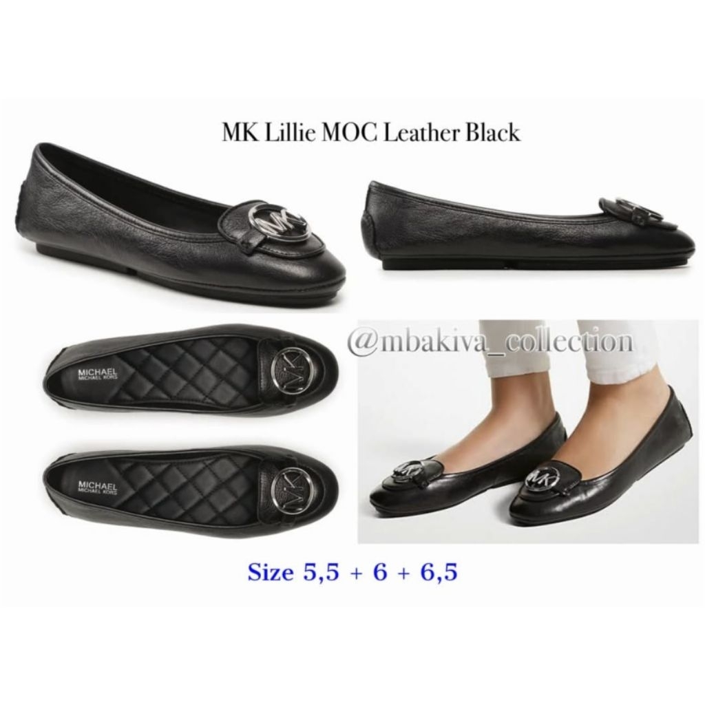 MK Lillie MOC Leather Black