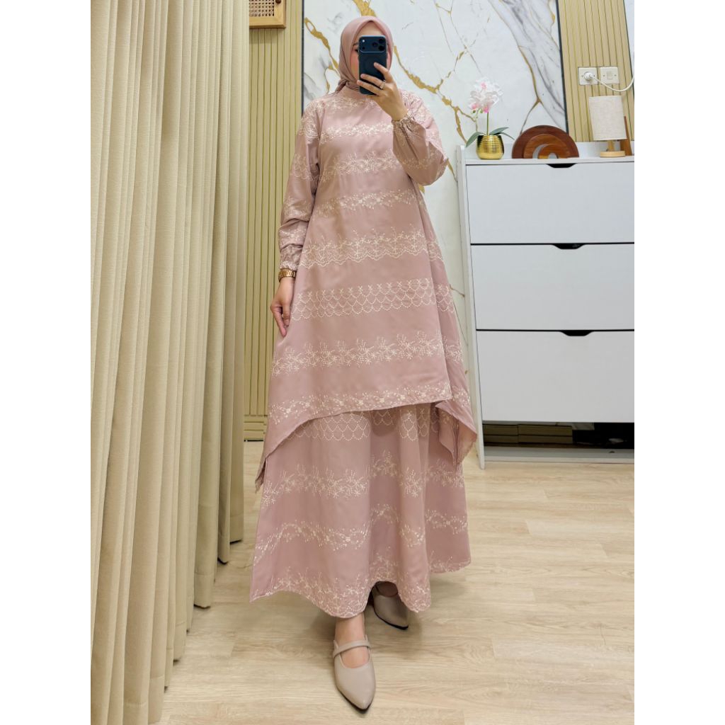 setrok/setcel/gamis/tunik/atasan/kulot/mukena/polos/motif/rayon/maxmara