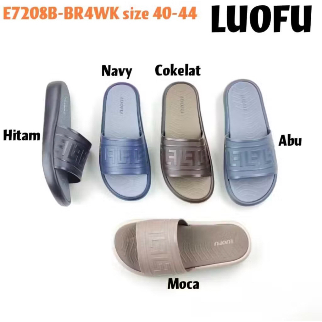 Sandal pria kokop luofu Sandal jelly karet pria Sandal pria sandal luofu import size40-44