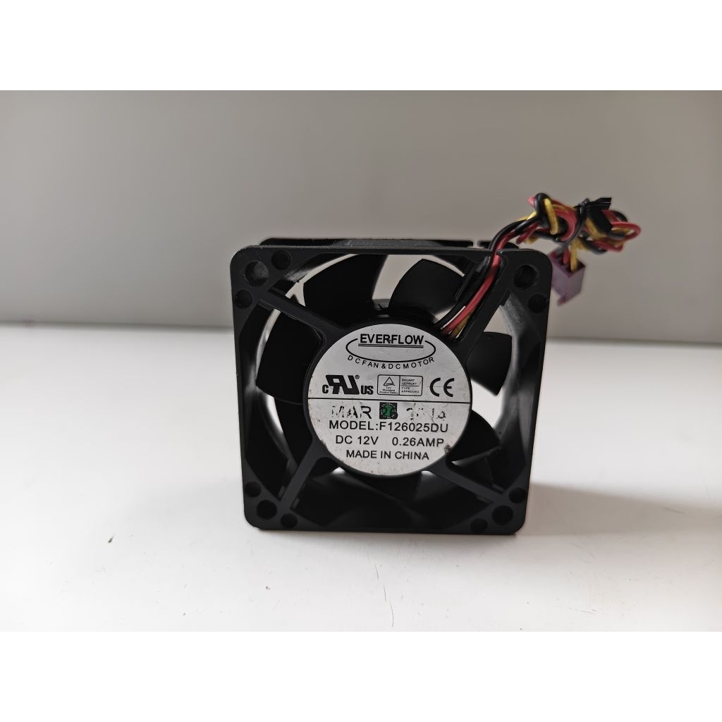 Fan kipas Everflow DC 12V-0,26A 6×6cm 3pin