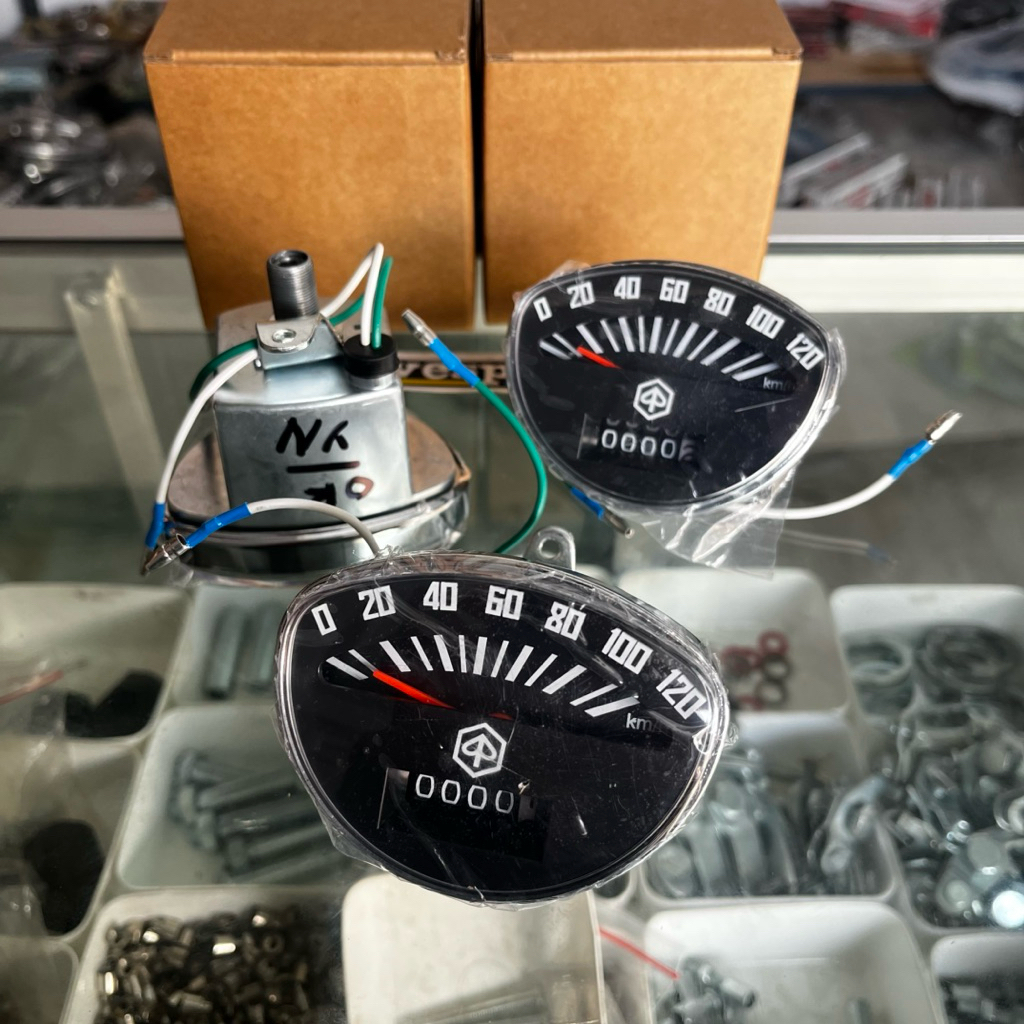 Spedometer vespa Super Sprint layar Hitam