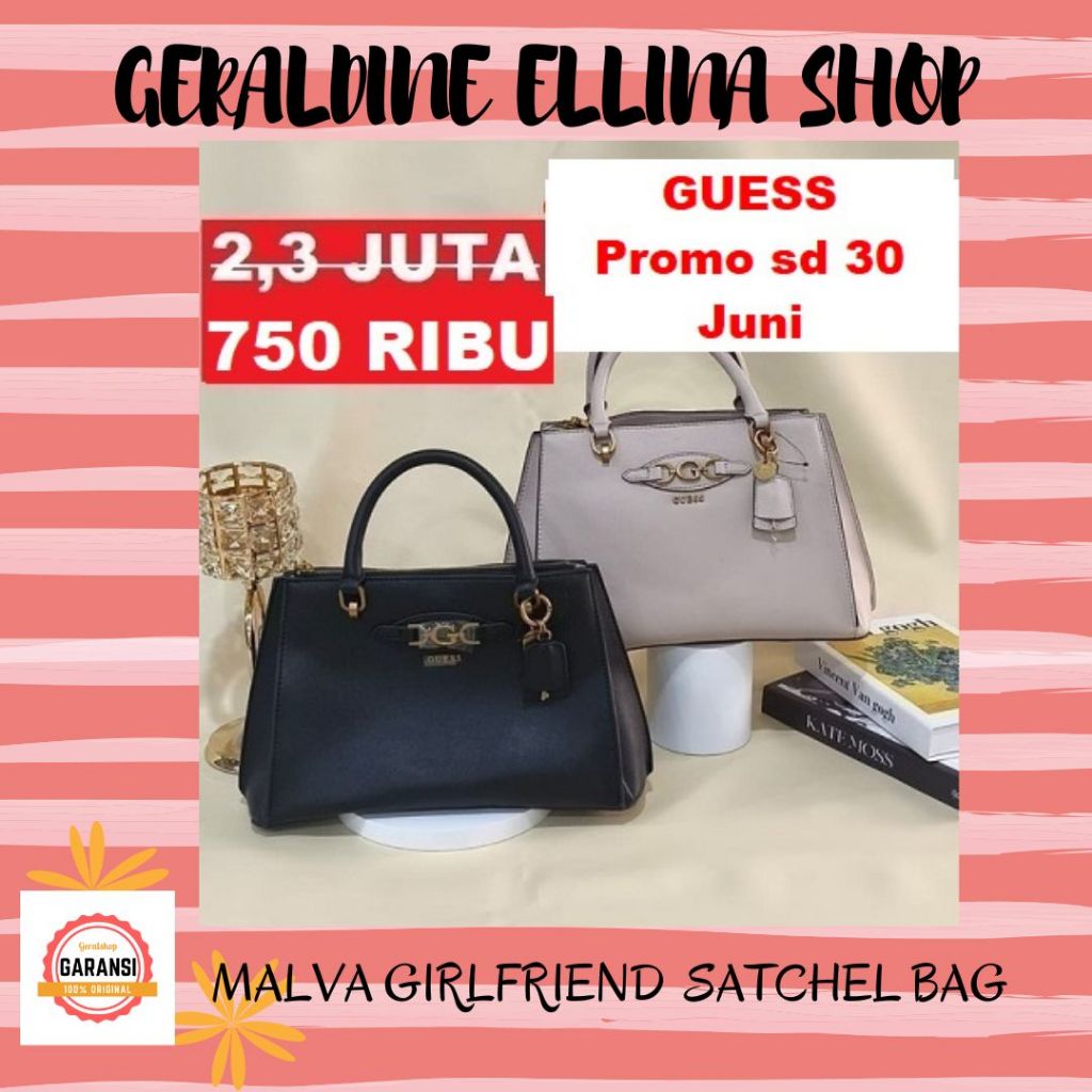 Tas Guess wanita satchel bag ORIGINAL 100% sale MALVA GIRLFRIEND