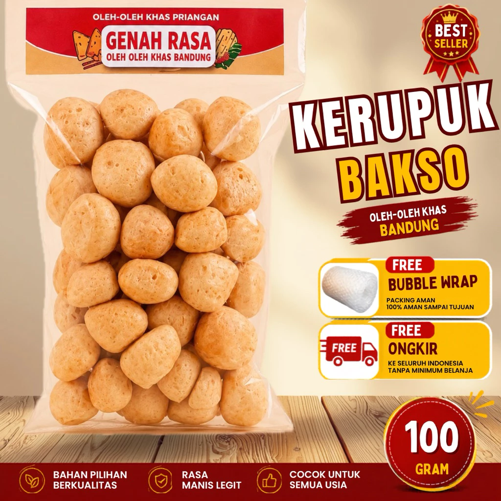 Kerupuk Baso Ikan Tenggiri 100 g