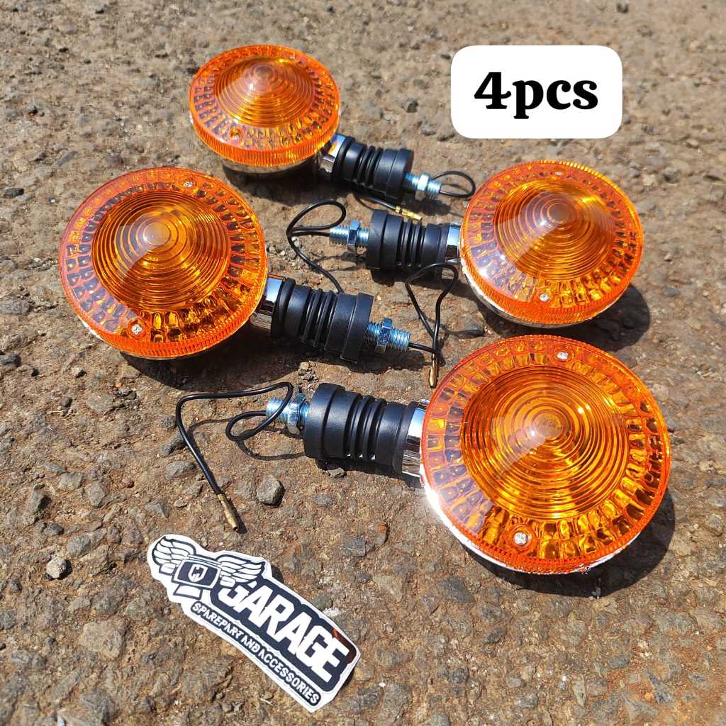 Sein DT100 1set Lampu Sen Riting Sein Trail Jadul Custom Import Yamaha DT 100 RX100 L2SN L2 SUPER rx