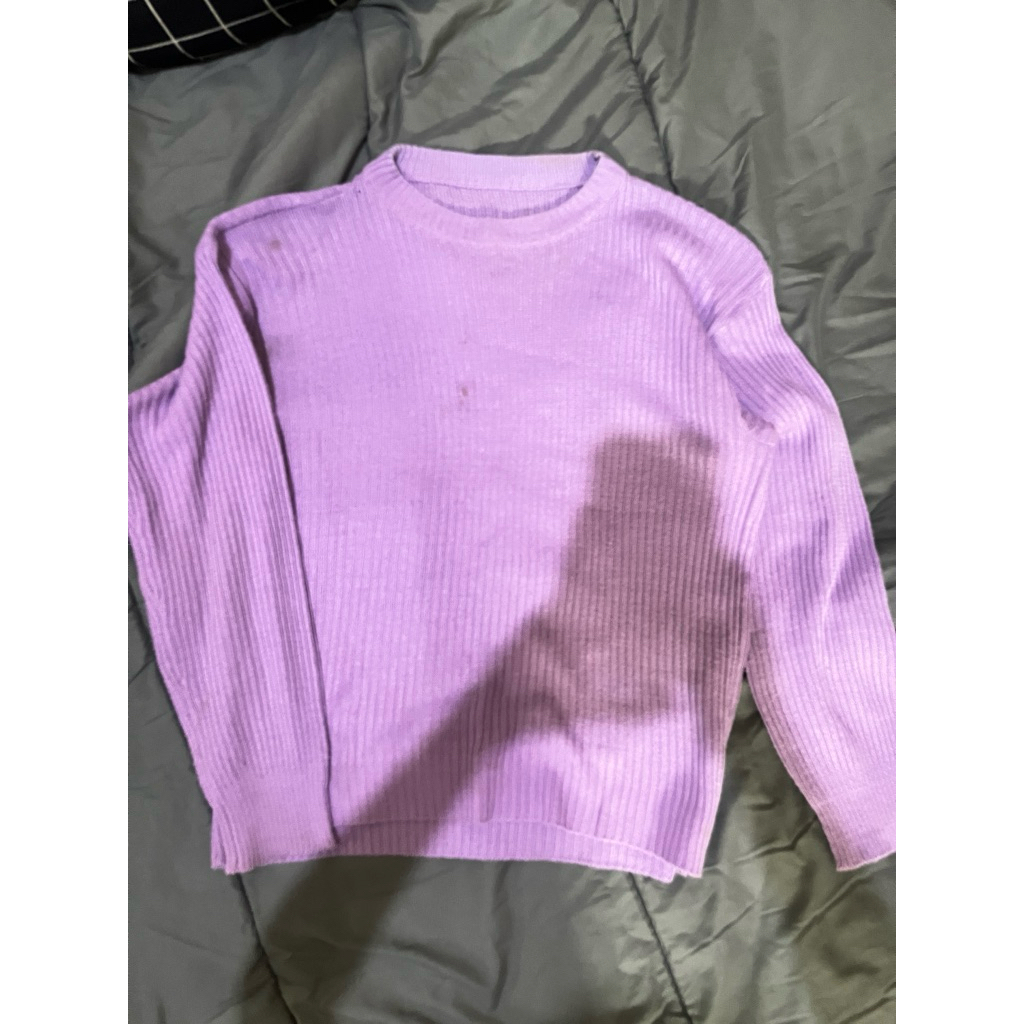 pl sweater rajut lilac