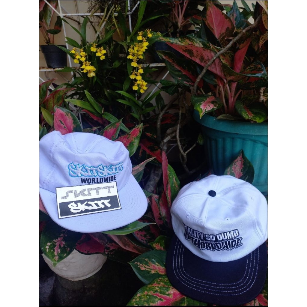 Topi Flut & Topi Skitskit Unisex Bahan Kanvas Nyaman Dipakai