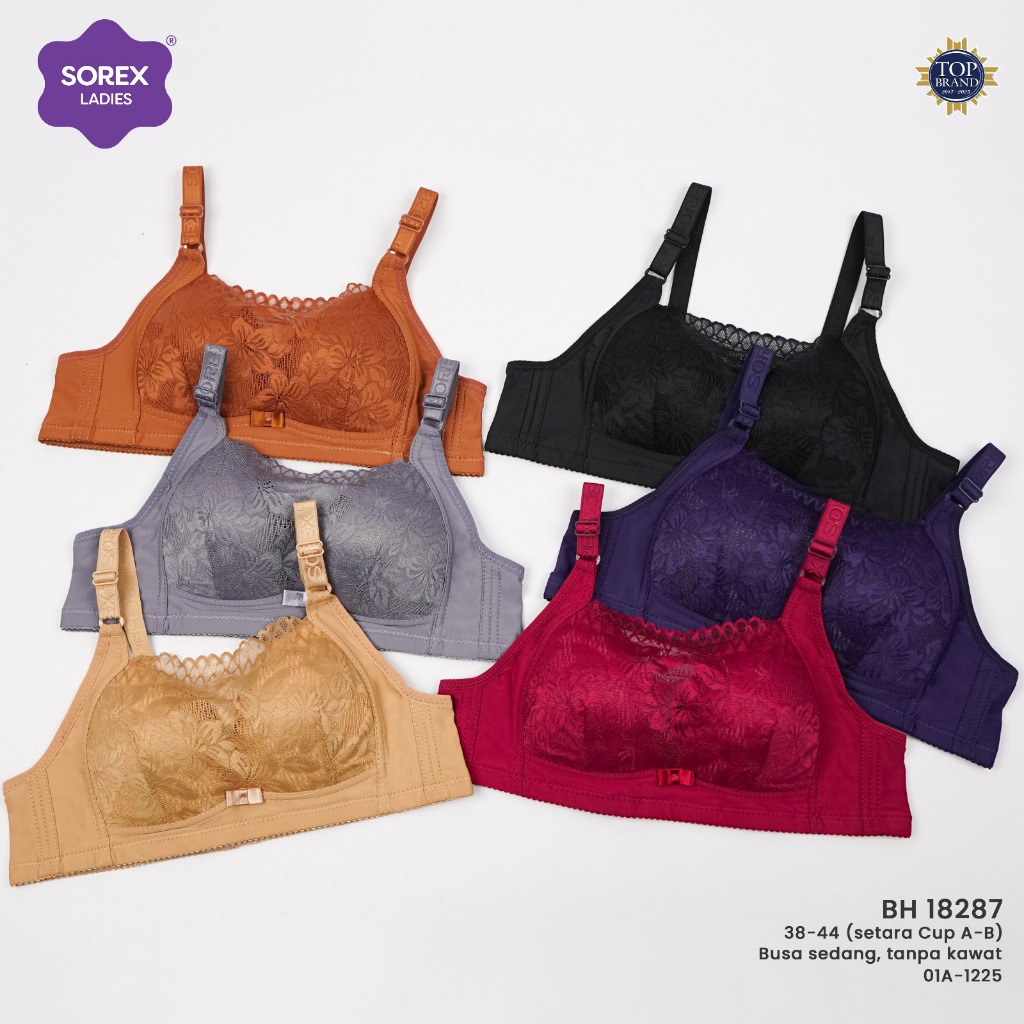 Bra BH Kemben Tanpa kawat 18287 (Cup A/B) Sorex
