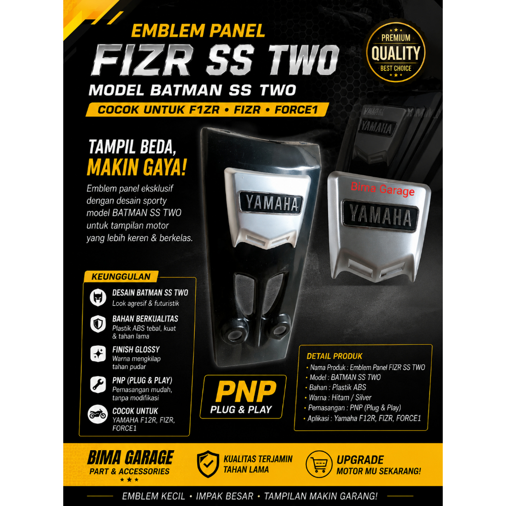 Emblem panel FIZR SS Two PNP F1zr Fizr Force1 emblem fizr BATMAN SS TWO TERMURAH