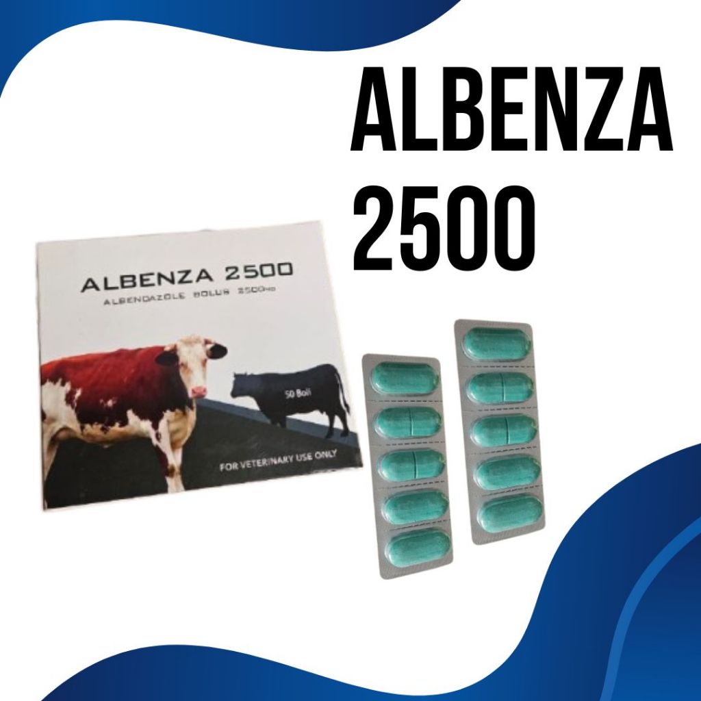 ALBENZADOLE OBAT CACING HEWAN TERNAK ALBENZA 2500mg