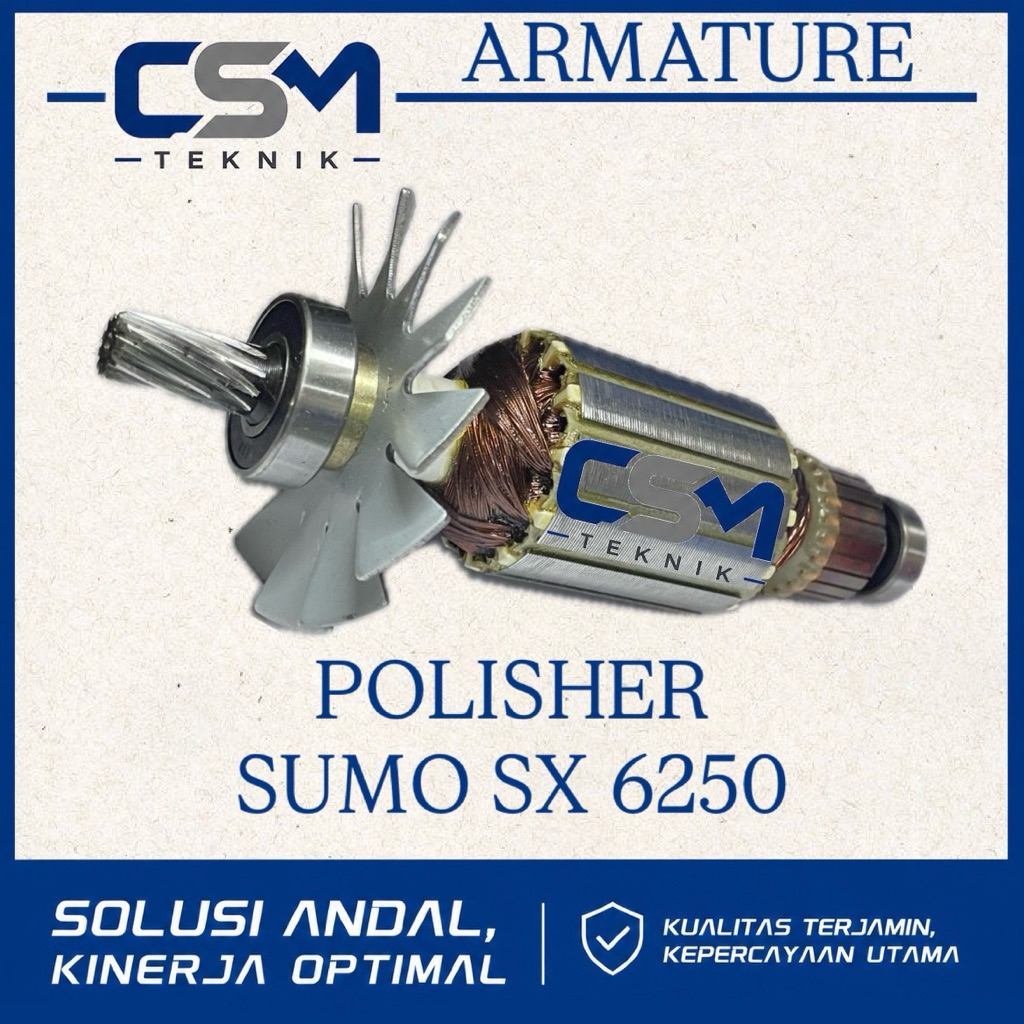 ARMATURE ANGKER MESIN POLISHER 180MM SUMO SX6250 ANGKER MESIN POLISHER SUMO SX6250