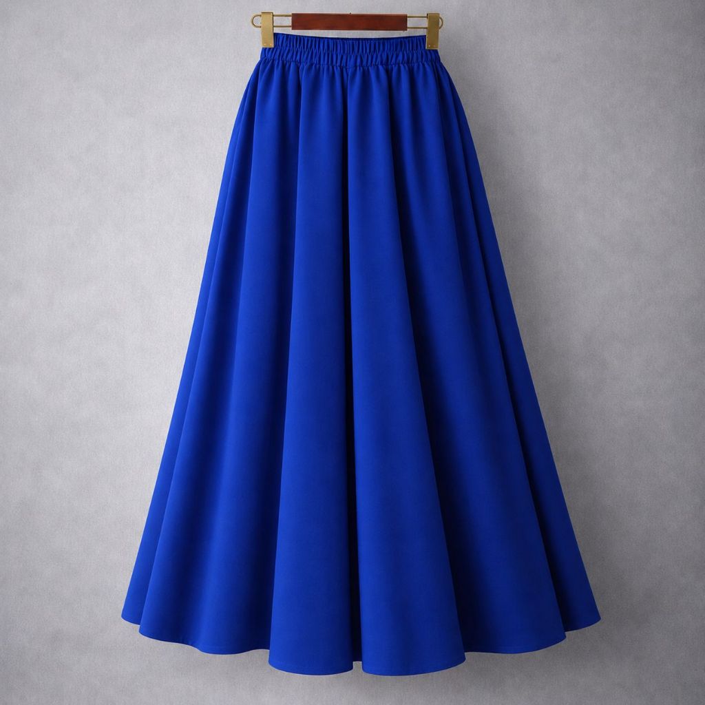 Rok Panjang Wanita WOLFIS Polos Premium Ada Saku Kantong Lebar Payung Flowy Jumbo Bahan Tebal Formal Kerja Kuliah Casual Muslimah by KaRINA