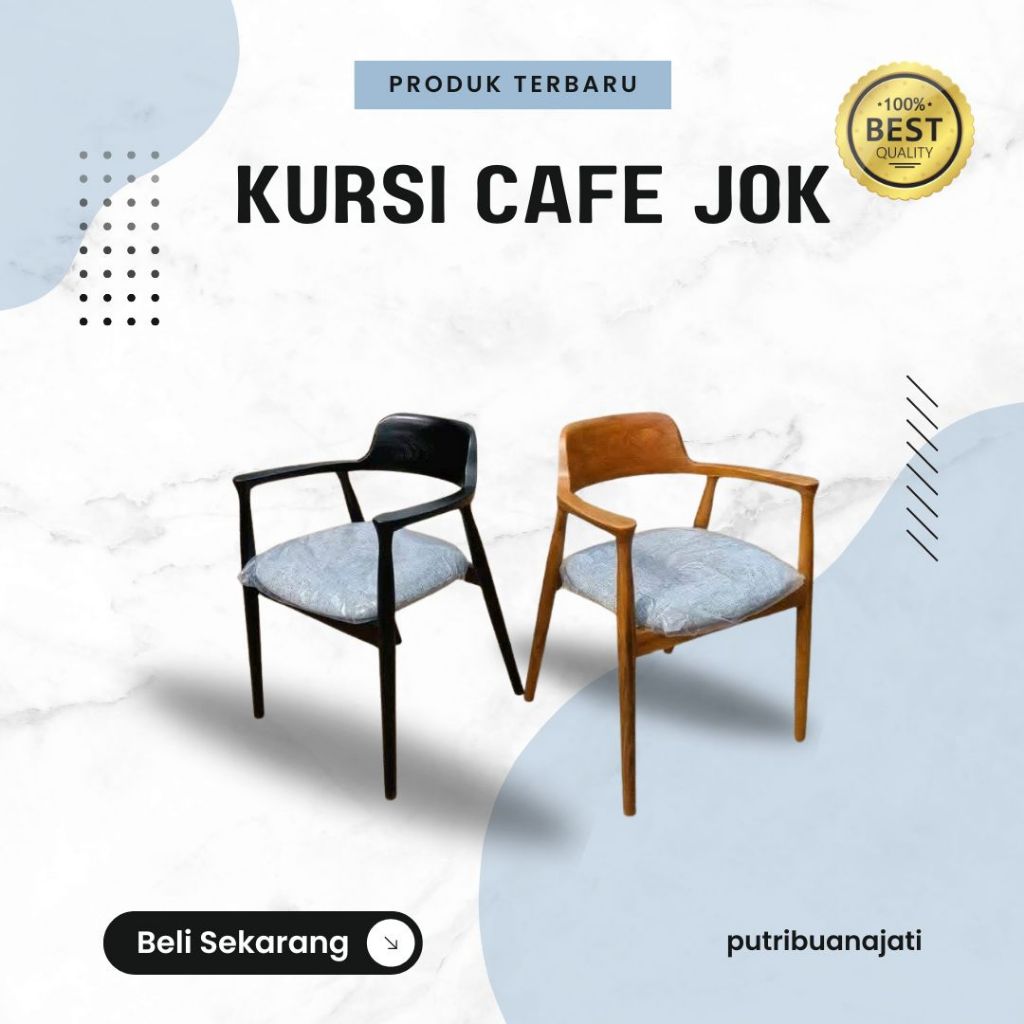 meja cafe bundar minimalis kayu jati / meja makan cafe bulat minimalis / meja bundar kayu jati