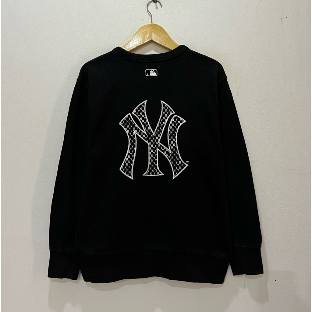 Crewneck MLB NY Big Logo Monogram Black / Sweatshirt MLB