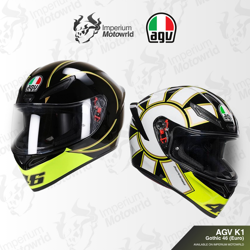 Helm AGV K1 Gothic 46 | Helmet Full Face Original | Imperium Motoworld