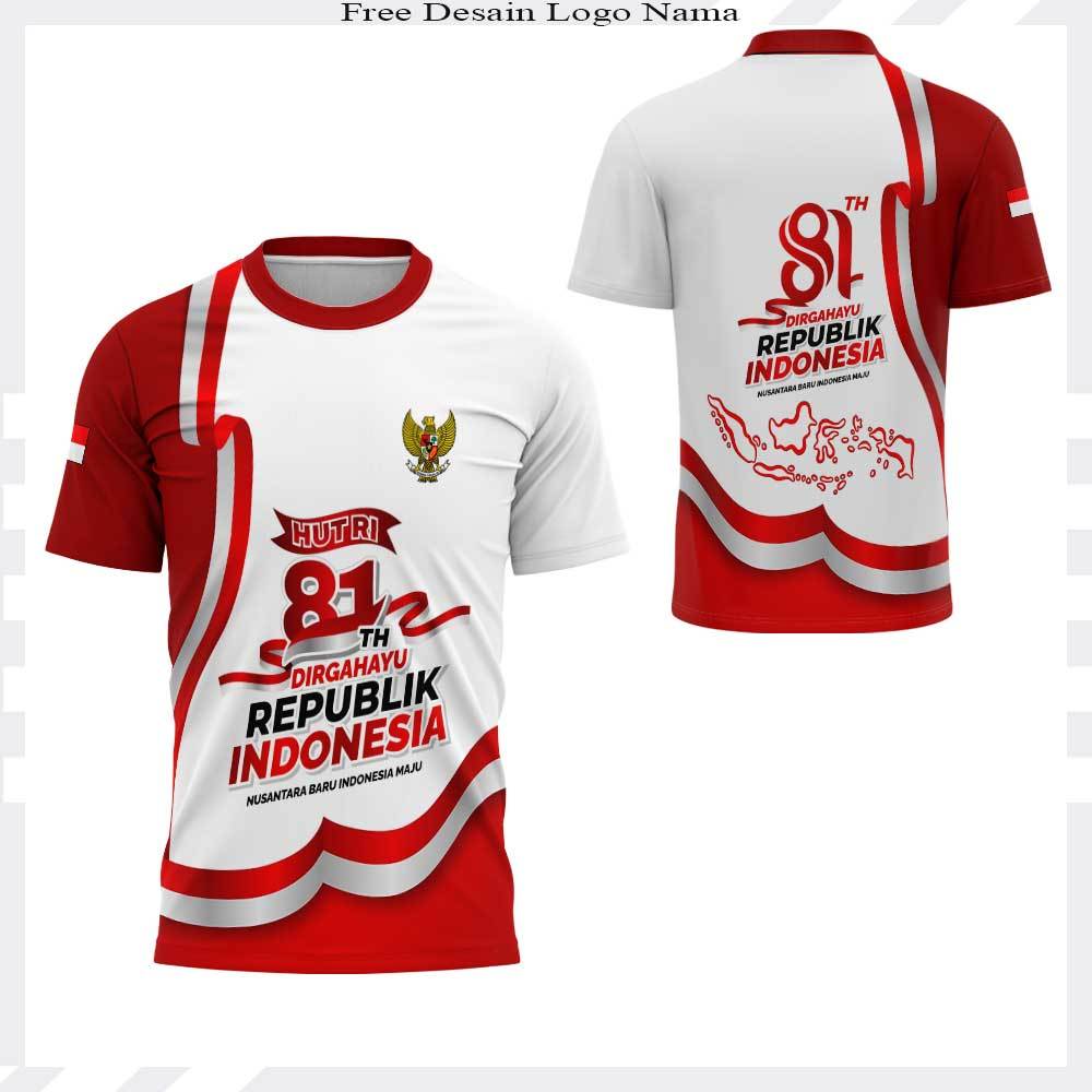 Baju Kaos Merah Putih Baju Wanita Jersey 17 Agustus Kaos Agustusan Terbaru Fullprinting Terbaru 2026