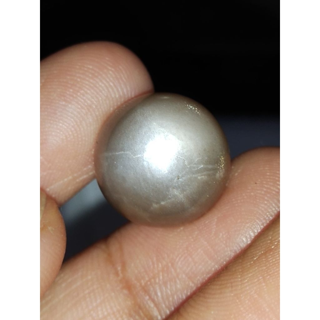 Natural Star Moonstone Memo 15 x 15 x 8.5 mm 15 Ct Biduri Bulan Round Cabochon Bulat Mumbul NTD YGL 