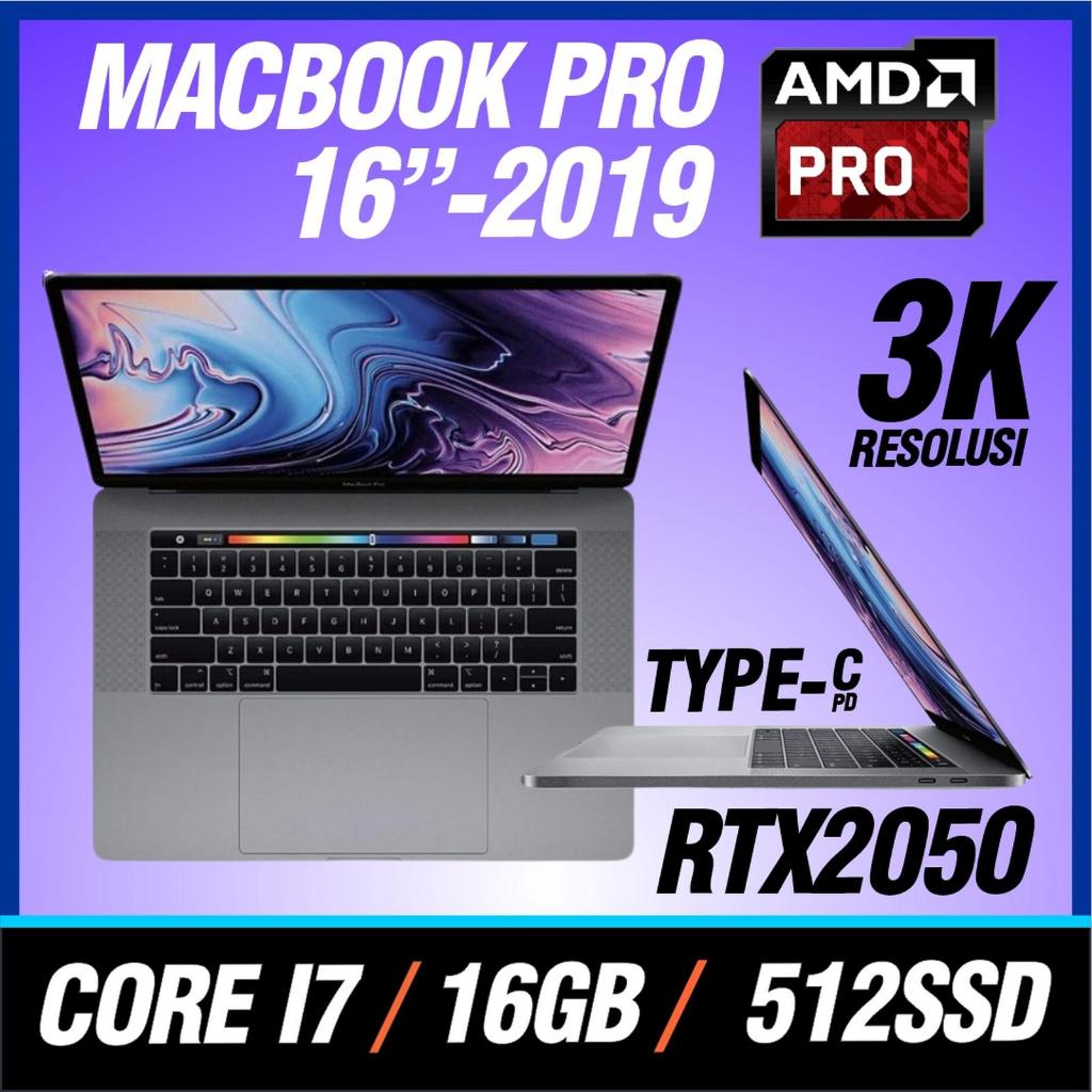 MACBOOK PRO-Core i7-32GB RAM-512GB SSD-AMD-16inc-2018-2019-TOUCHBAR
