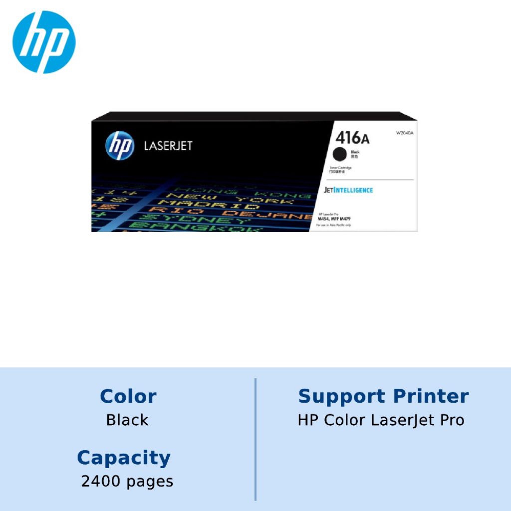 Tinta Toner 416A Black