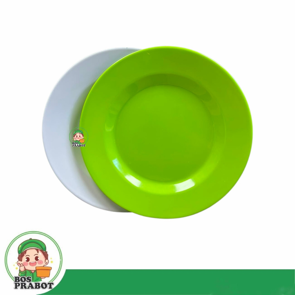 PIRING MELAMIN 9 INCH BULAT | PIRING MAKAN MELAMIN  PIRING SAJI MELAMIN PUTIH