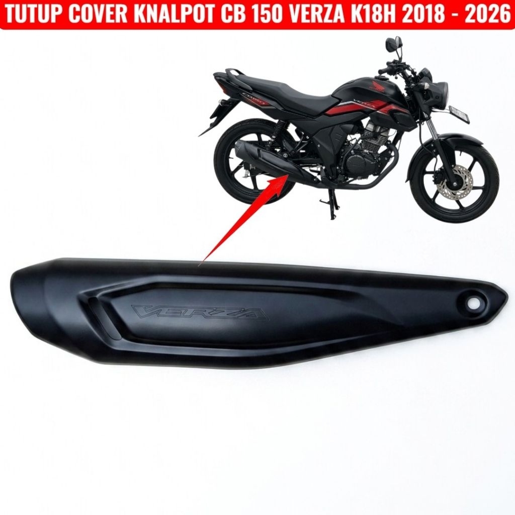 tutup cover knalpot cb verza 150 2018 - 2025 berkualitas 18311K18960
