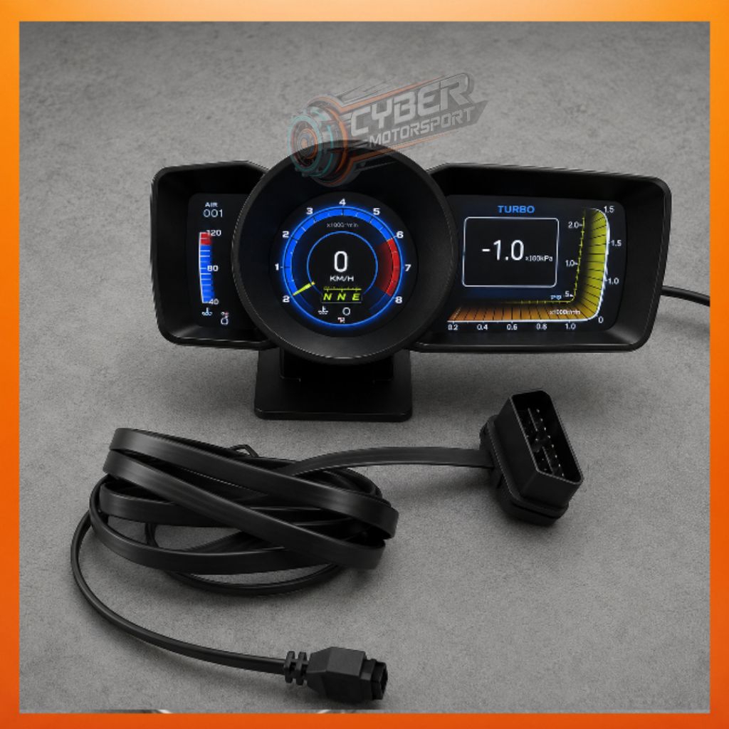 speedometer digital mobil OBD2. Tachometer RPM Volt meter water temp