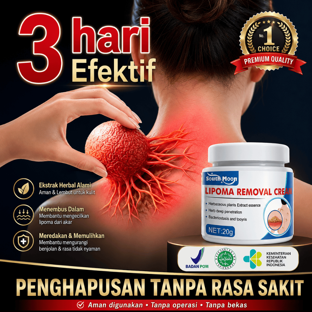 South Moon Lipoma Removal Cream 50g Original - Krim Oles Benjolan Lipoma Herbal Perawatan Luar