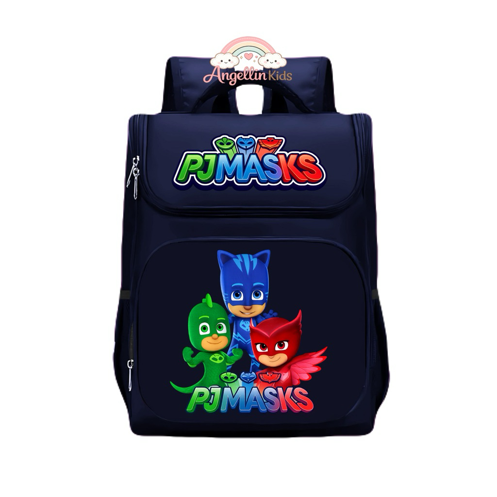ANGELLIN.KIDS TAS SEKOLAH ANAK LAKI LAKI PJ MASKS CUSTOM NAMA FOTO | TAS RANSEL ANAK TK SD KARAKTER 