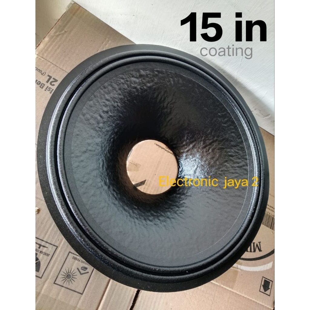 Daun kertas speaker 15 in Lubang 4 inc jeruk coating