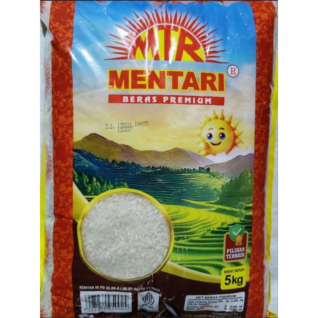 beras mentari 5 kg