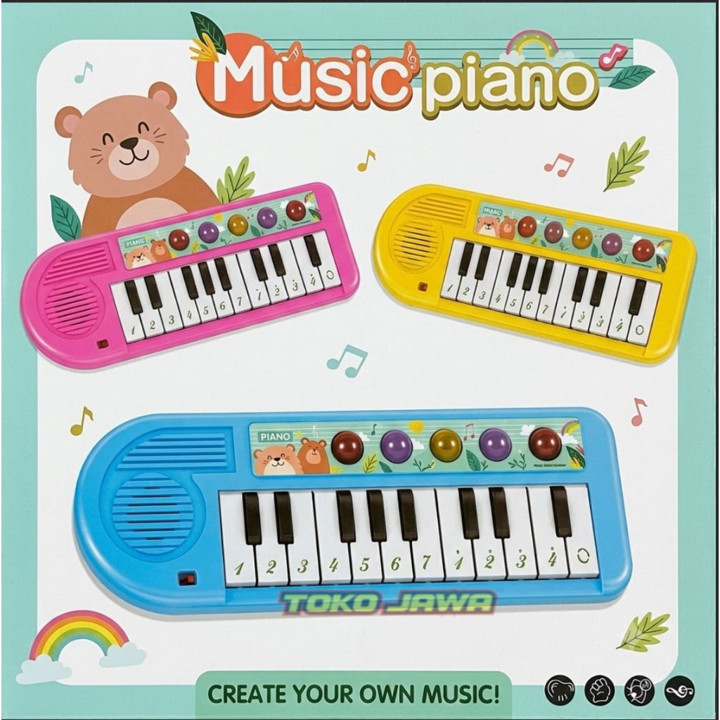 Mainan Edukasi Piano Anak - Music Piano Keyboard Mini Karakter Lucu