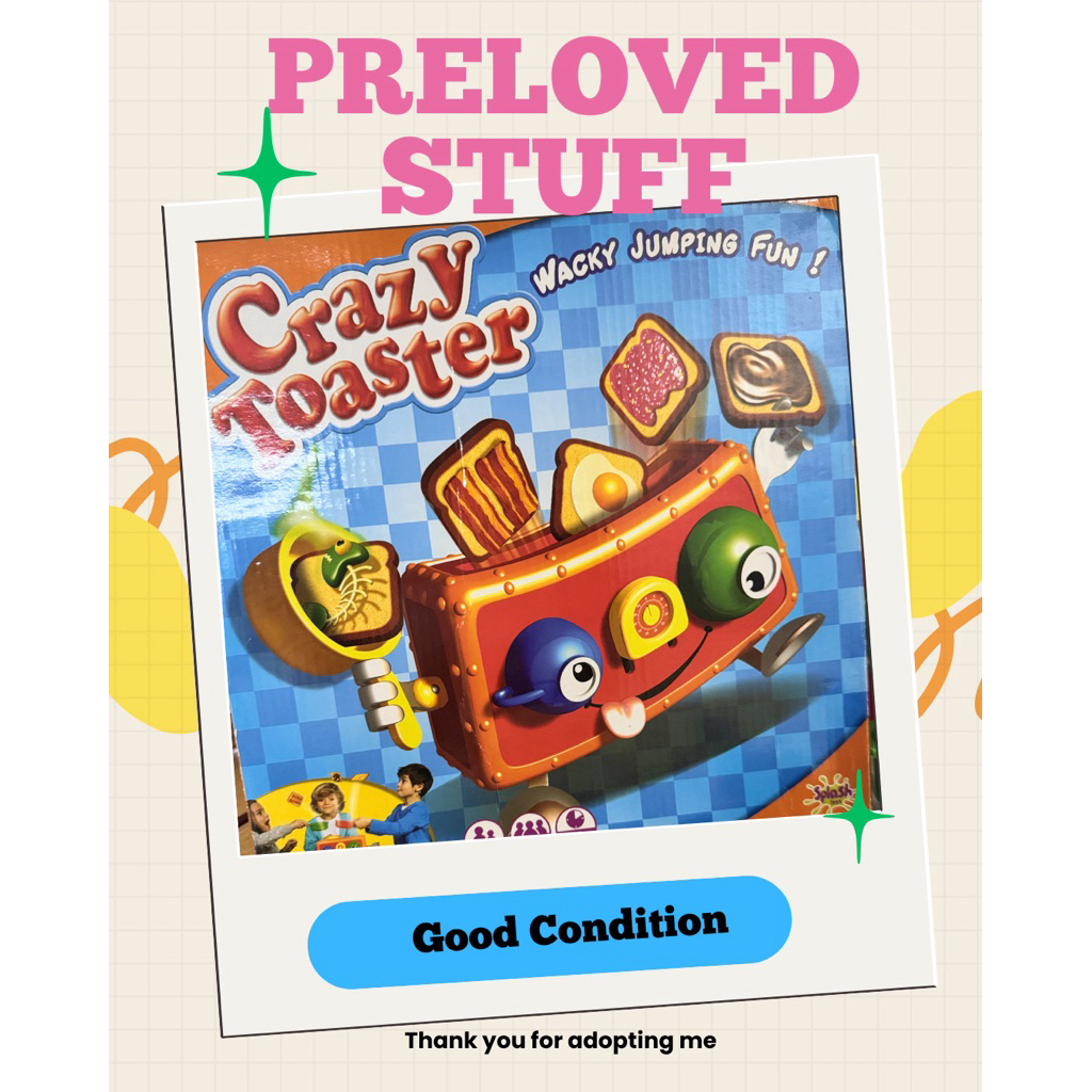 Preloved Mainan Ketangkasan Anak Crazy Toaster