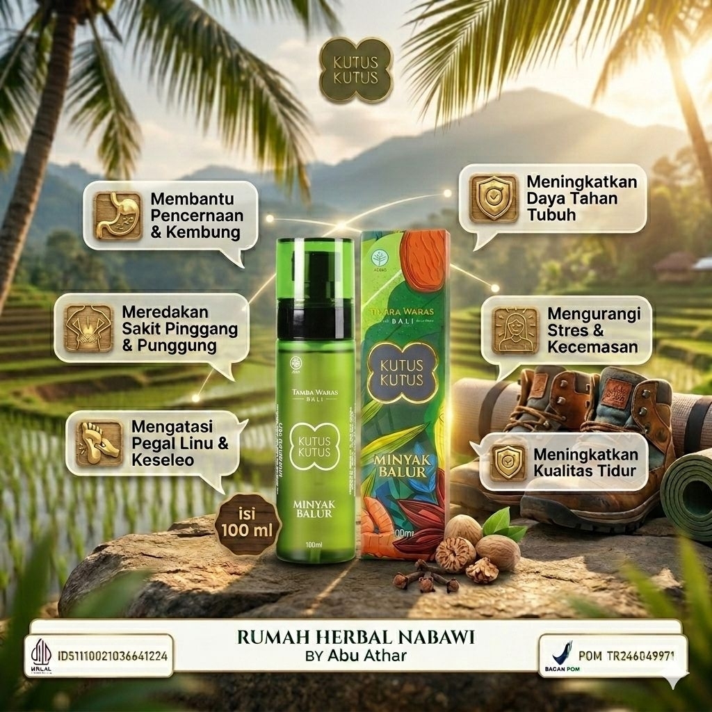 KUTUS KUTUS ORIGINAL | MINYAK KUTUS KUTUS HERBAL
