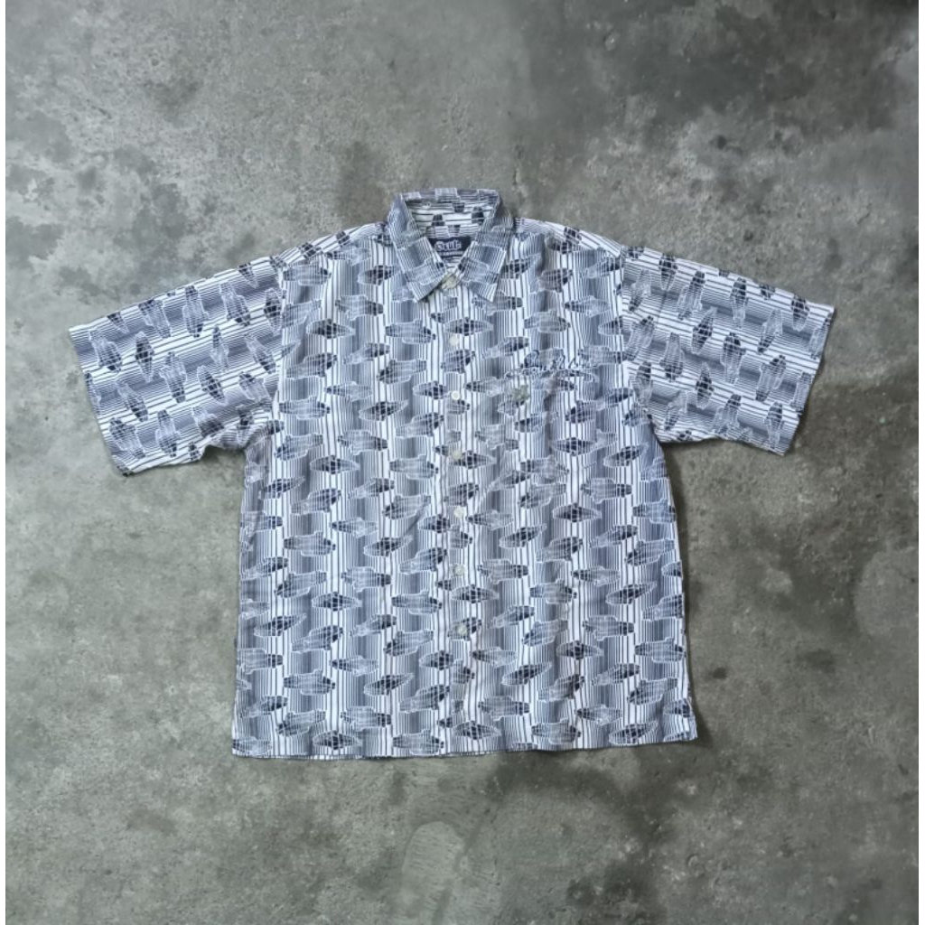 Kemeja Fullprint Lowrider SOUL "Los Angeles" USA - homies - hiphop - vintage - y2k - fubu - ecko