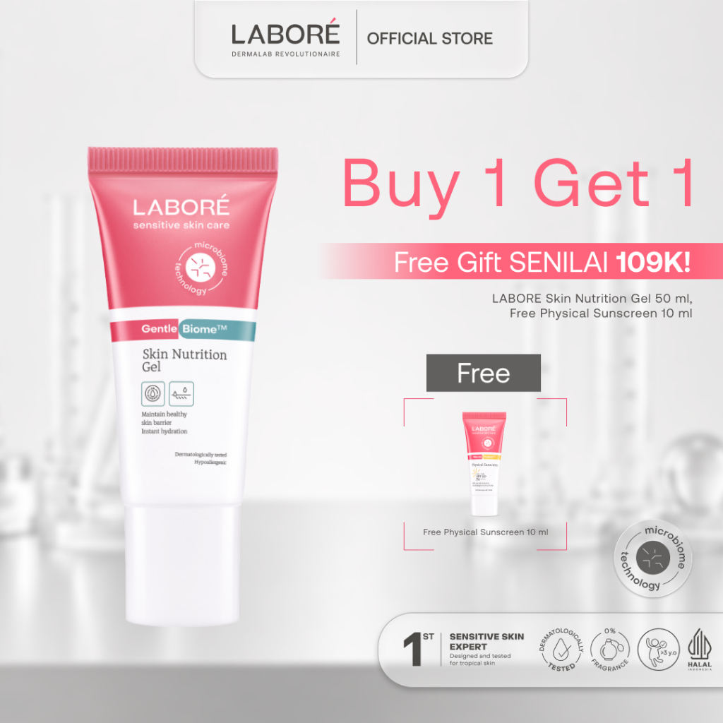 LABORÉ Sensitive Skin Care GentleBiome Skin Nutrition Gel 50ml - Dermalab Revolutionaire Moisturizer