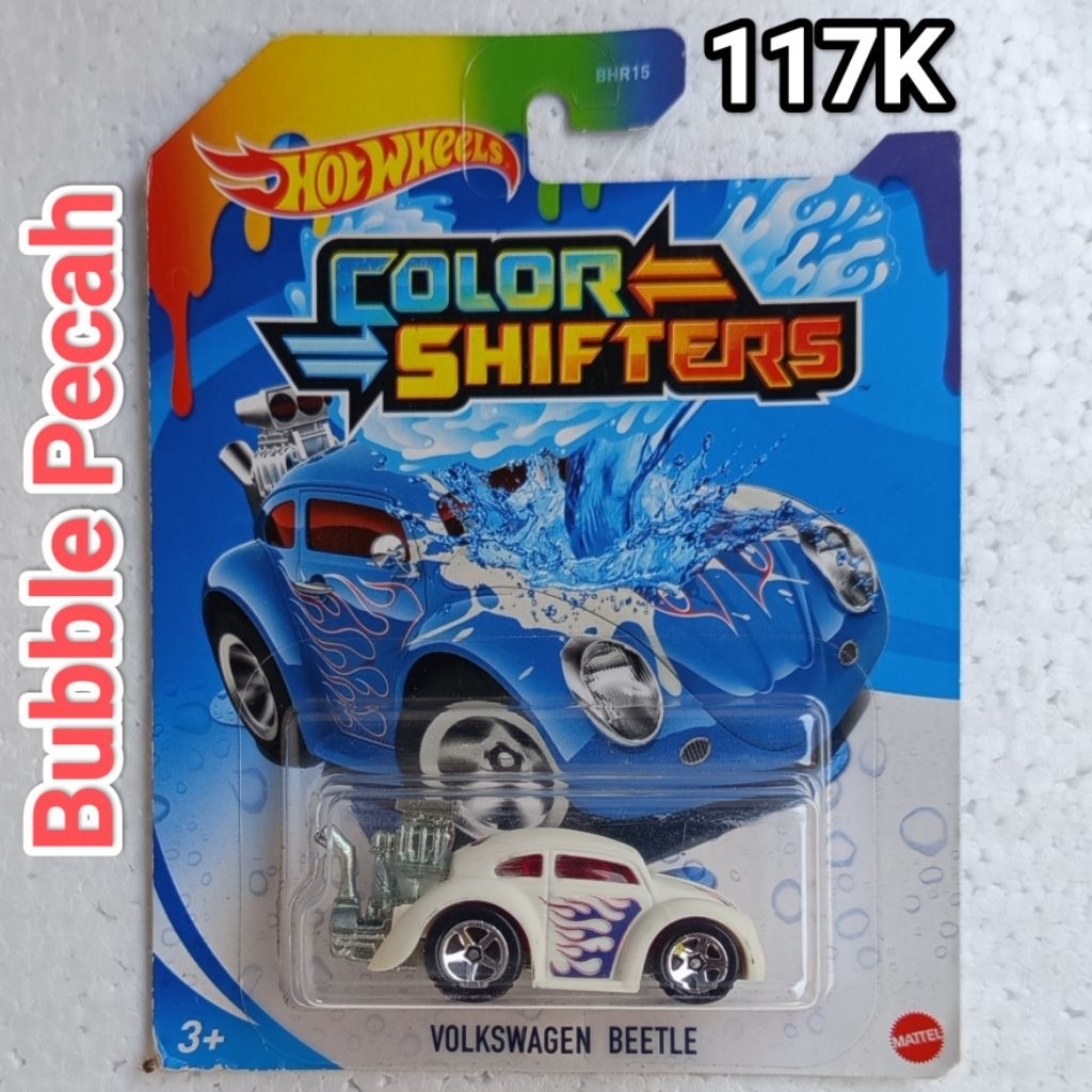 Hot Wheels Color Shifter VW Volkswagen Beetle Bug Kodok Putih