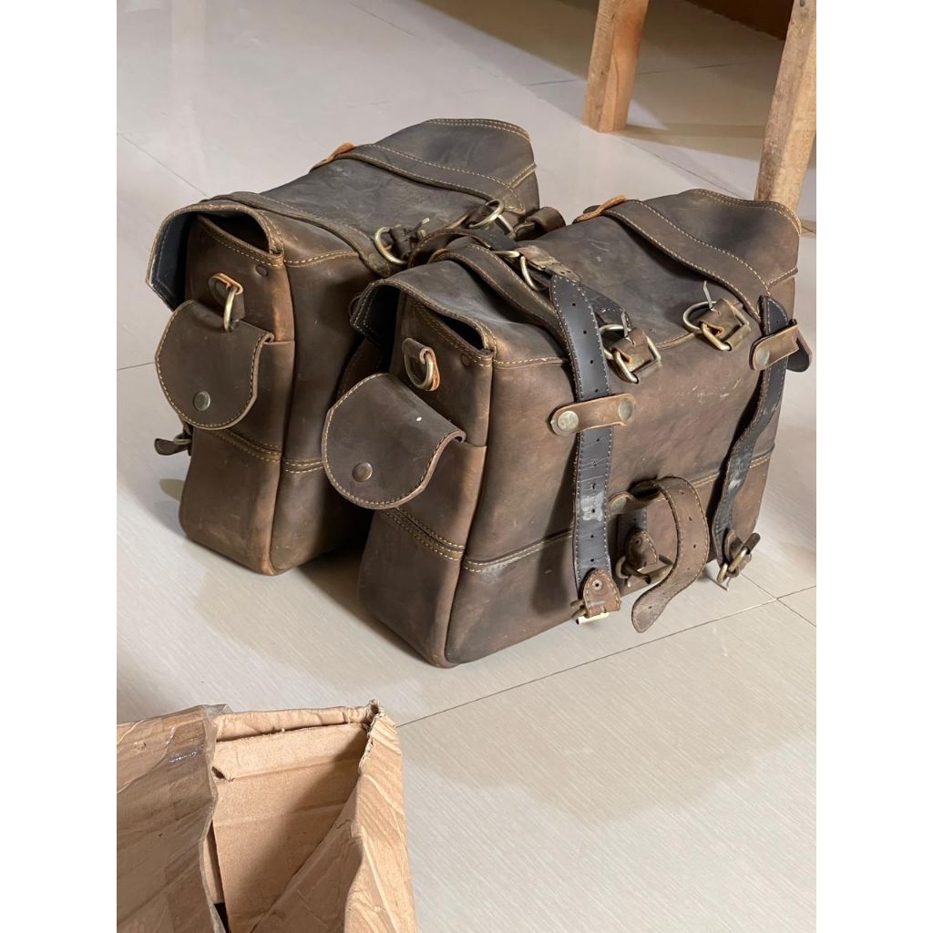 side bag kulit Royal Enfield