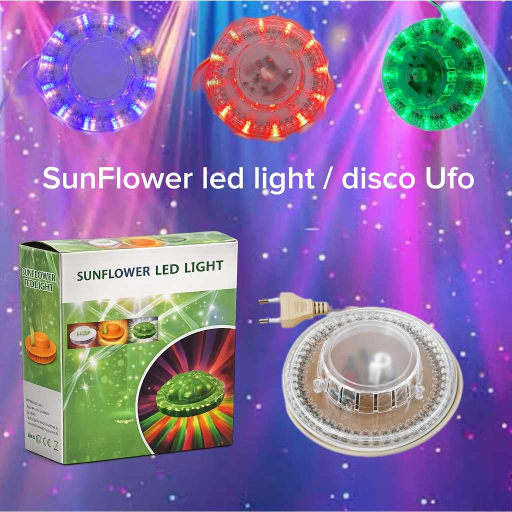 LAMPU LED DISCO UFO RGB / LAMPU DISCO WARNA WARNI