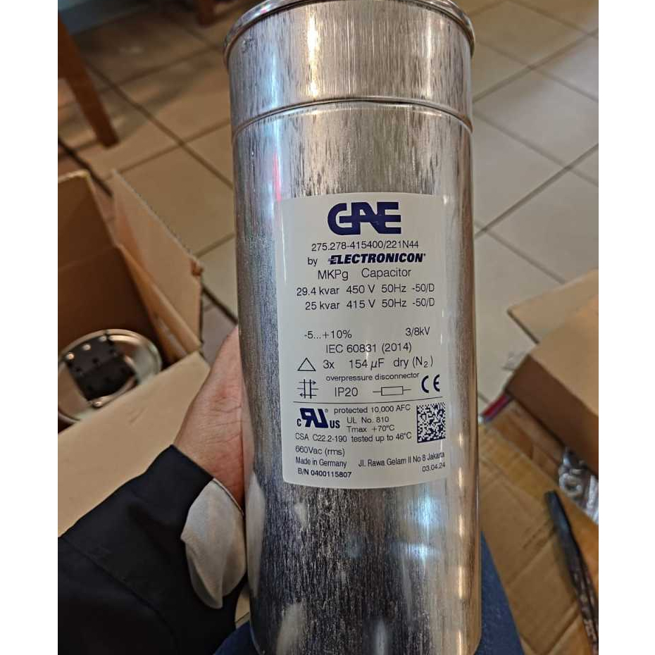 GAE Capacitor Bank - Kapasitor Bank MKPG 25 kVar 415VAC 50Hz