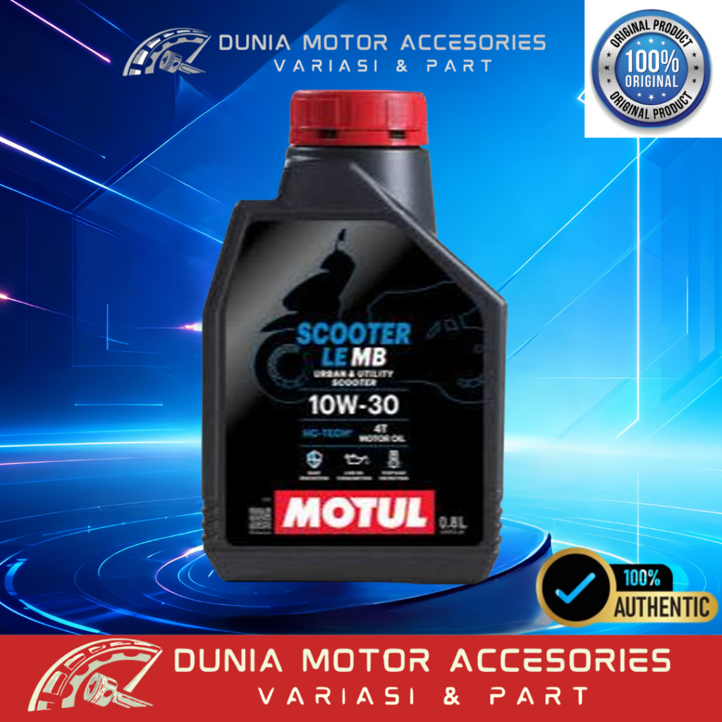 OLI MOTUL SCOOTER LE 4T 800 mL HI-TECH ALL SERIES OLI MESIN PREMIUM 110CC 115CC 125CC 150CC 160CC 20