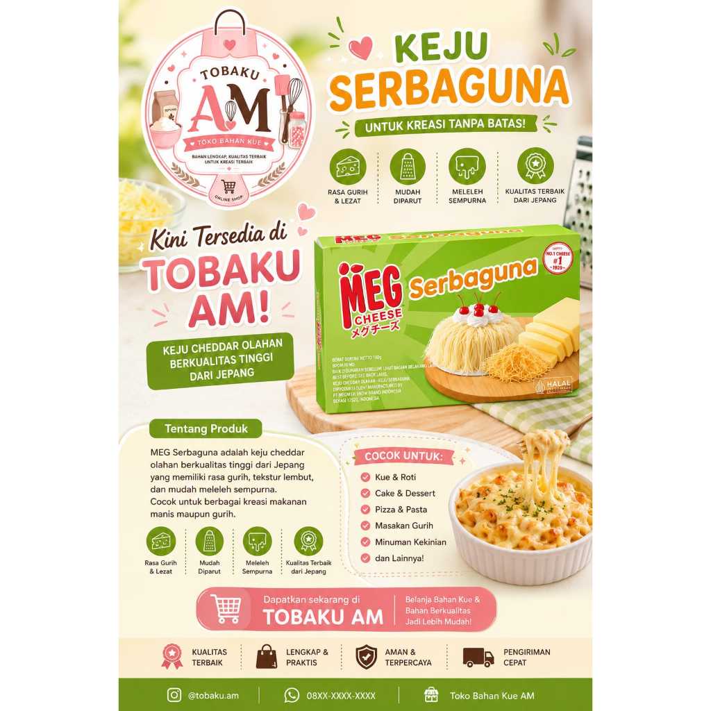 MEG Cheese Serbaguna 2 KG