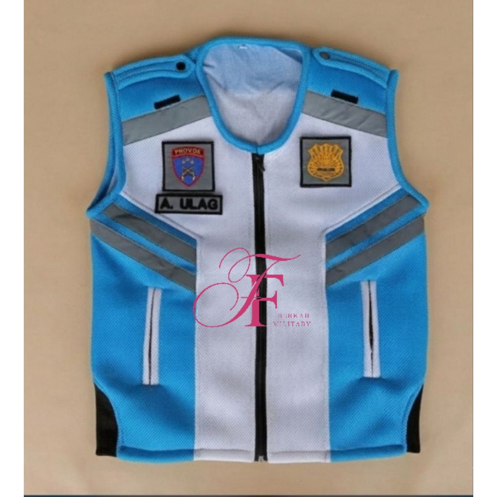 Rompi Jaring Mesh Provost Murah Grosir - Rompi Kerja Lapangan Reflektif bisa request logo