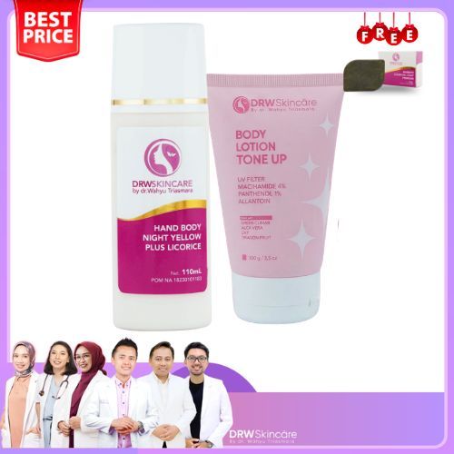 DRW Skincare Paket Lotion Night Yellow Licorice plus Body Lotion Tune Up