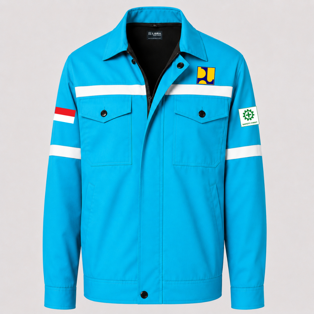 Terlaris  Baju Kemeja Seragam Wearpack PDH PDL Safety K3 Dinas PUPR Pria Wanita Lengan Panjang Kerja