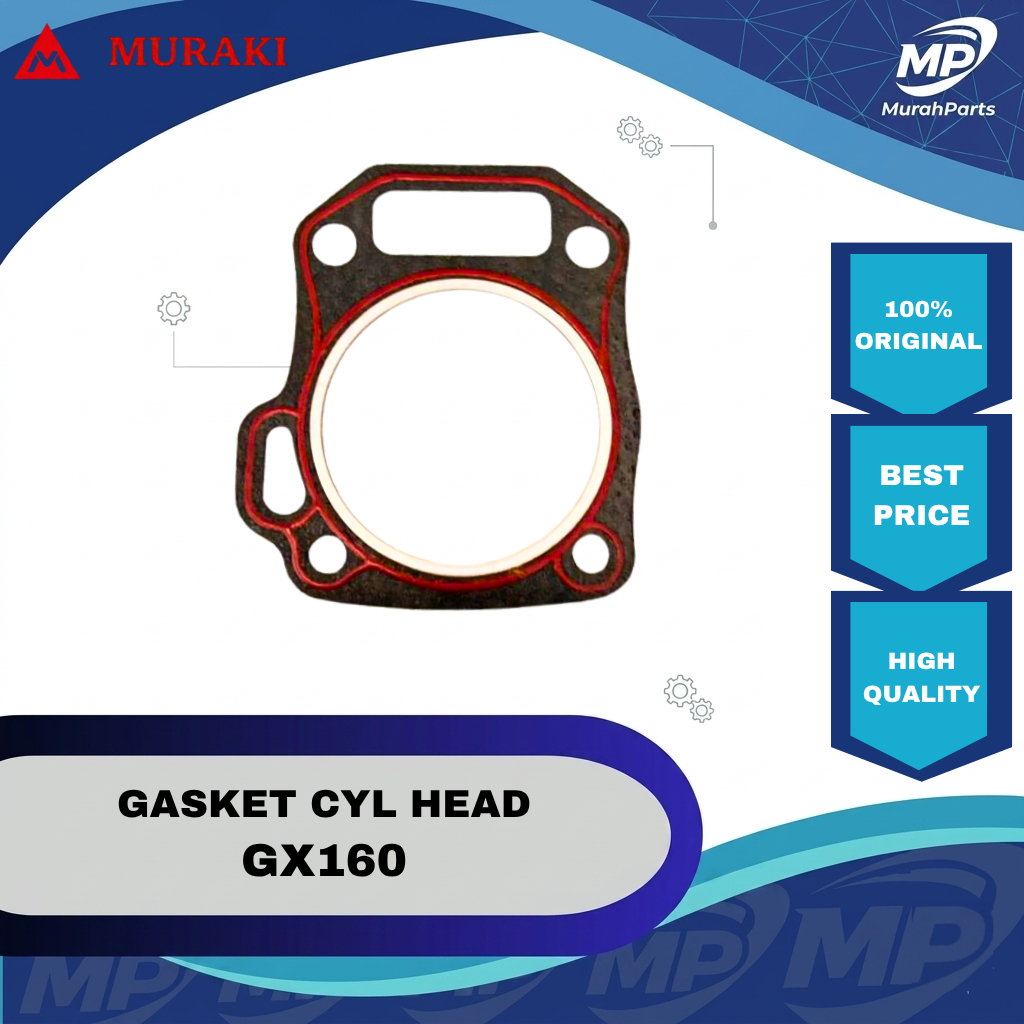 Gasket Head / Paking Kop GX160 Gasket Head GX160 / Gasket Cylinder Head GX160 / Packing Kop Deksel M