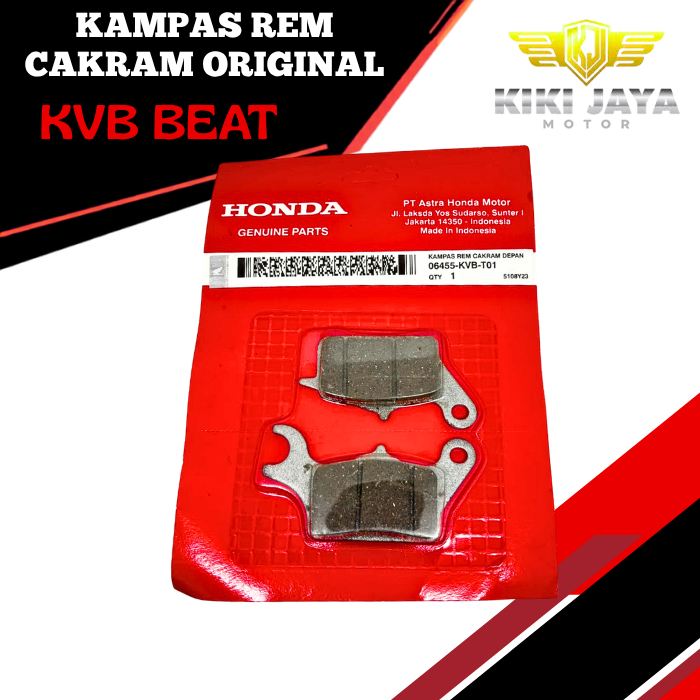 KAMPAS REM/DISPAD CAKRAM DEPAN KVB AHM HONDA VARIO / BEAT / SPACY ASLI