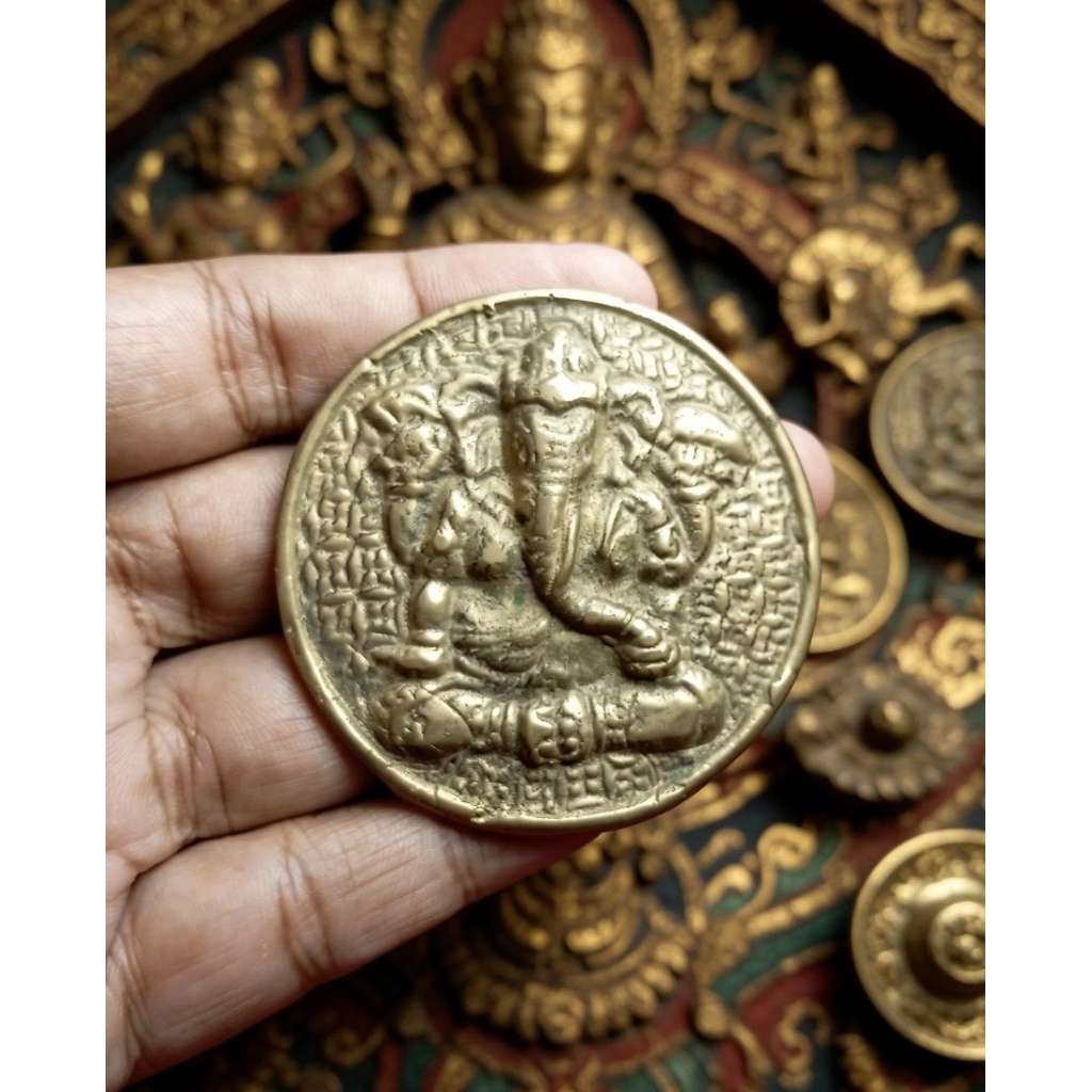 Koleksi koin gobog Kuningan ganesha